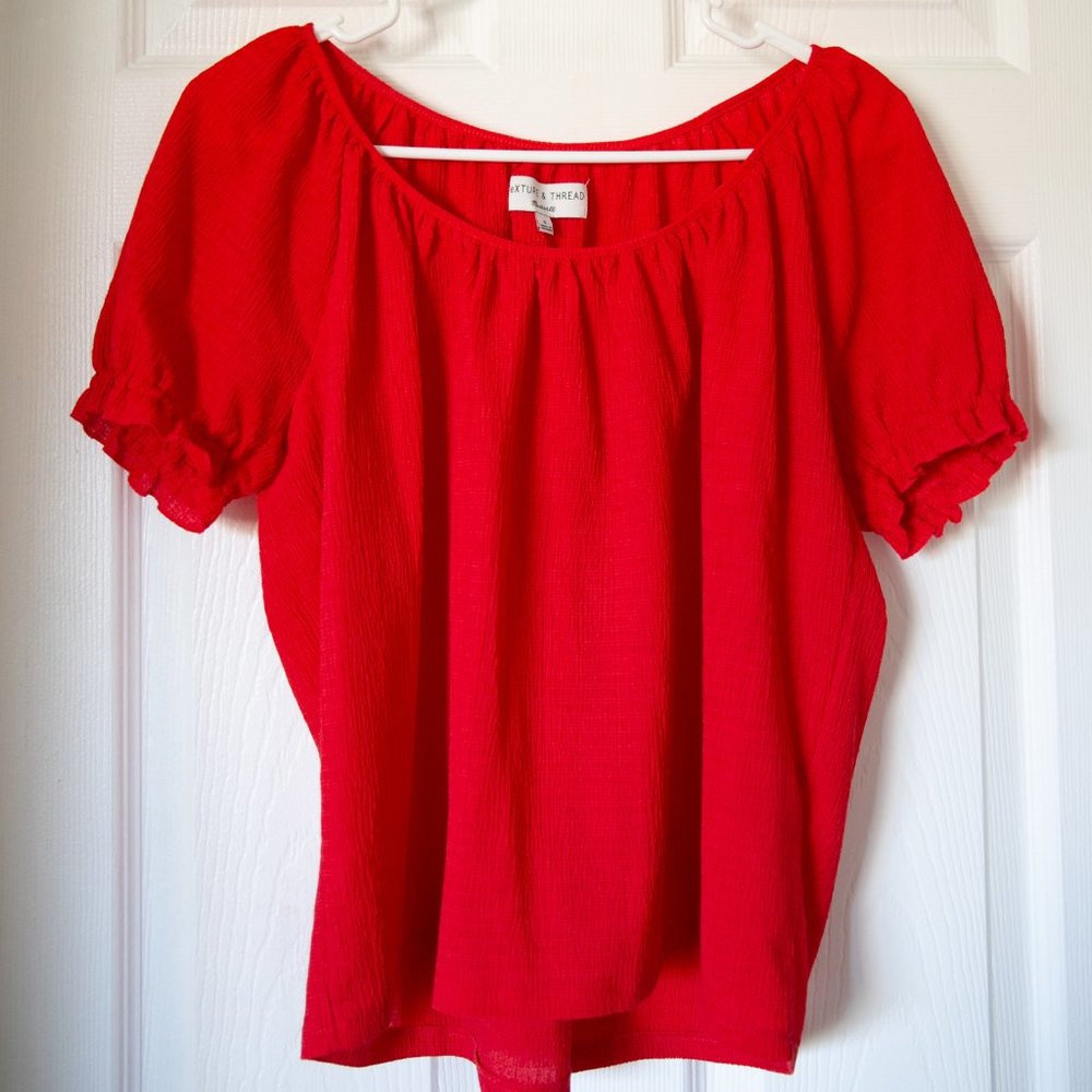 Madewell Texture & Thread Peasant Top